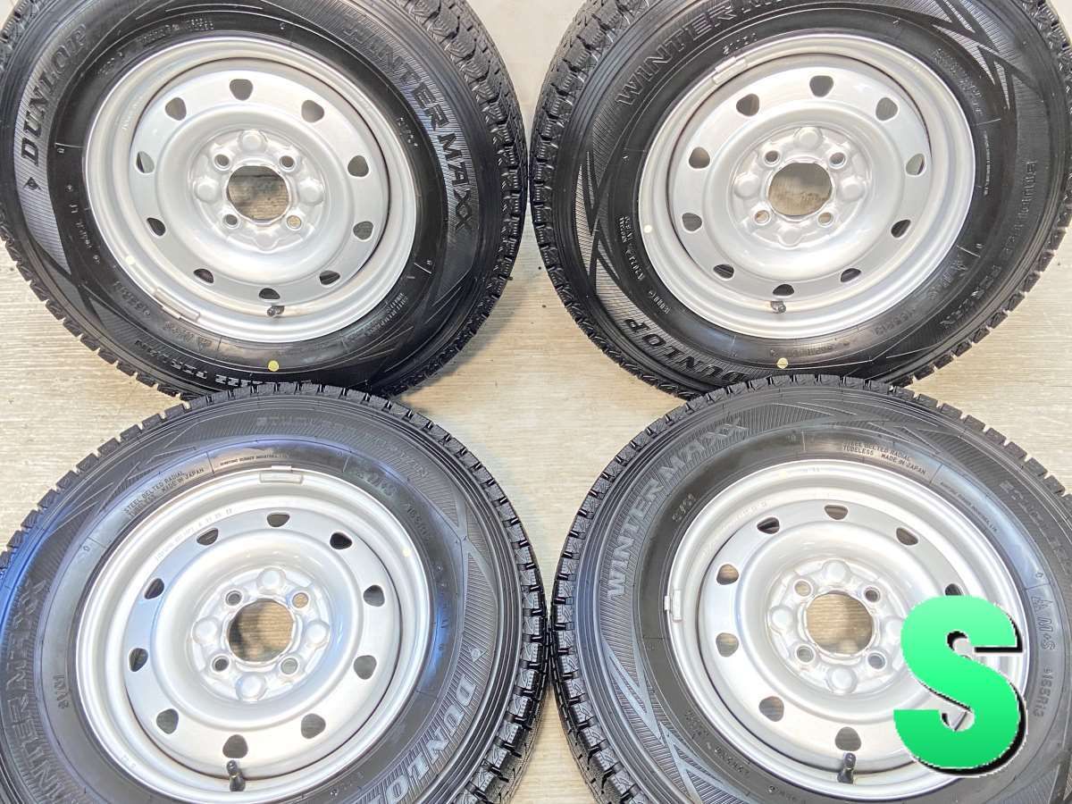 165R13 6PR nダンロップ ウィンターマックス SV01 n　 TOPY M70 n13x5.0  100-4穴 n中古タイヤ スタッドレスタイヤ ホイールセット 4本セットn w13240822105