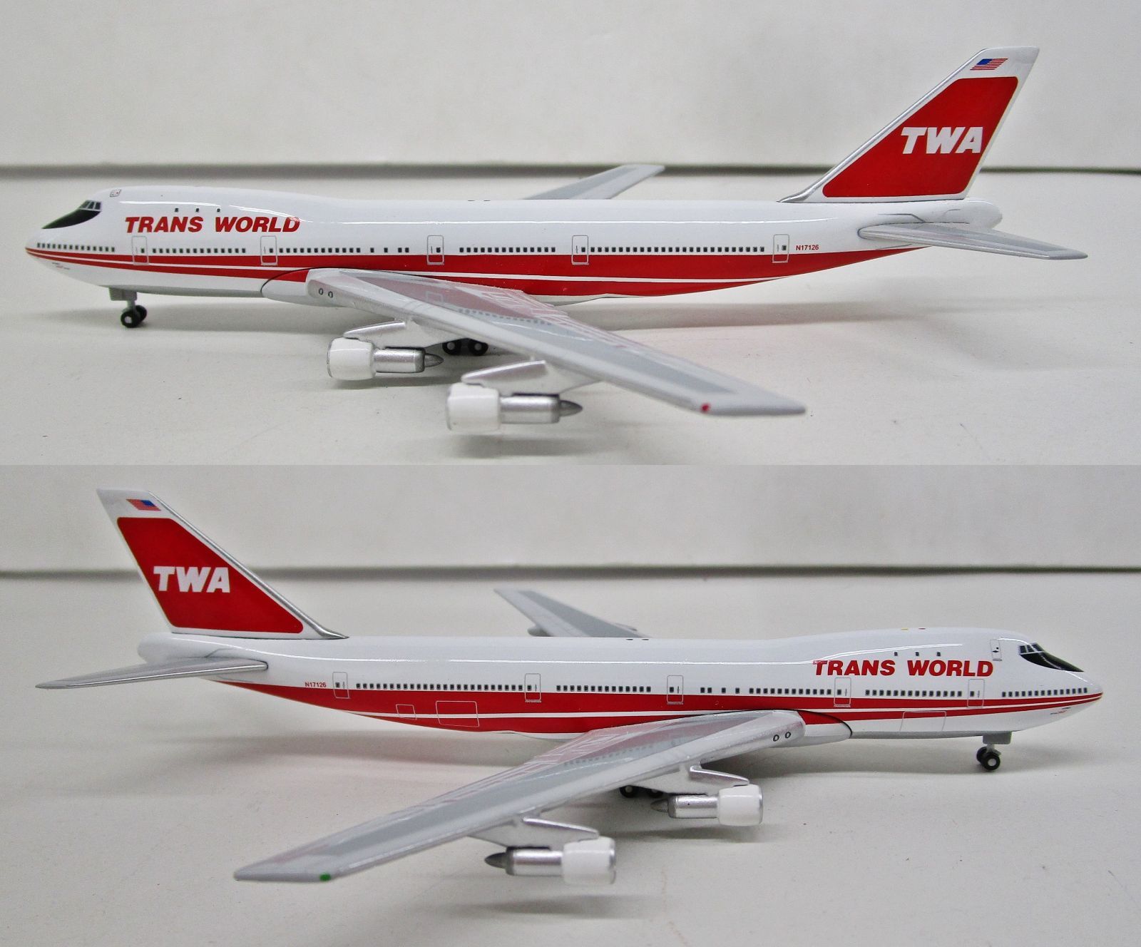 スタージェッツ 1/500 SJTWA180 ボーイング 747-400 TWA N17126