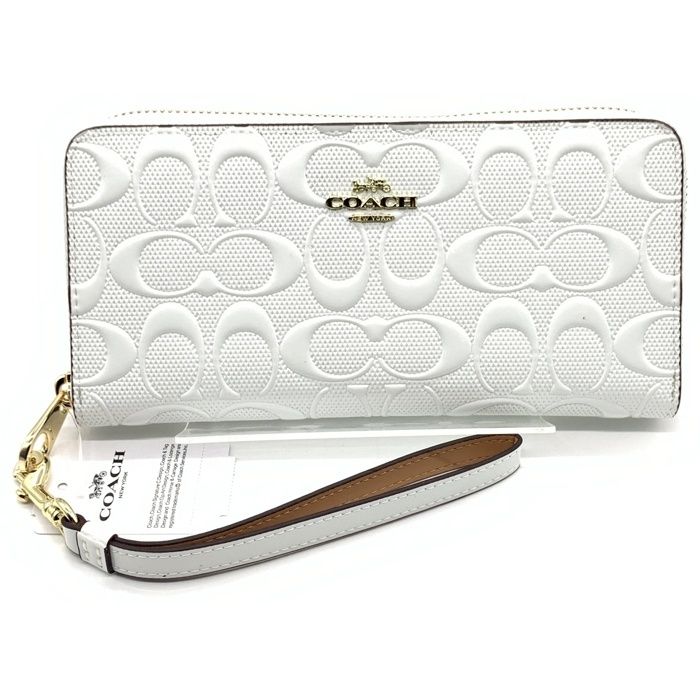 COACH コーチ CT921 シグネチャー パテントレザー ラウンド