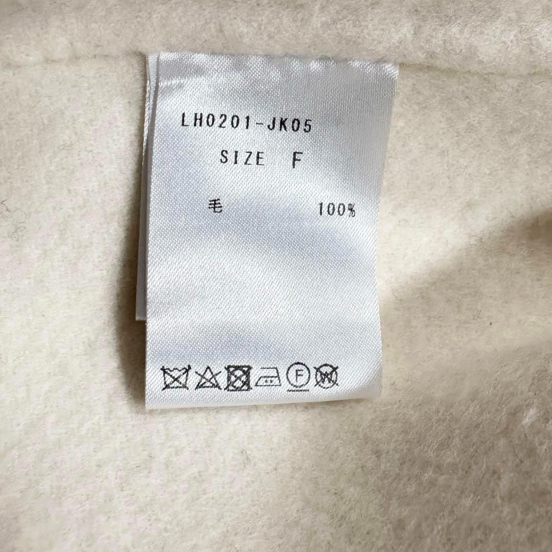 LOHEN ローヘン バックフォルムリバージップブルゾンコート ウール