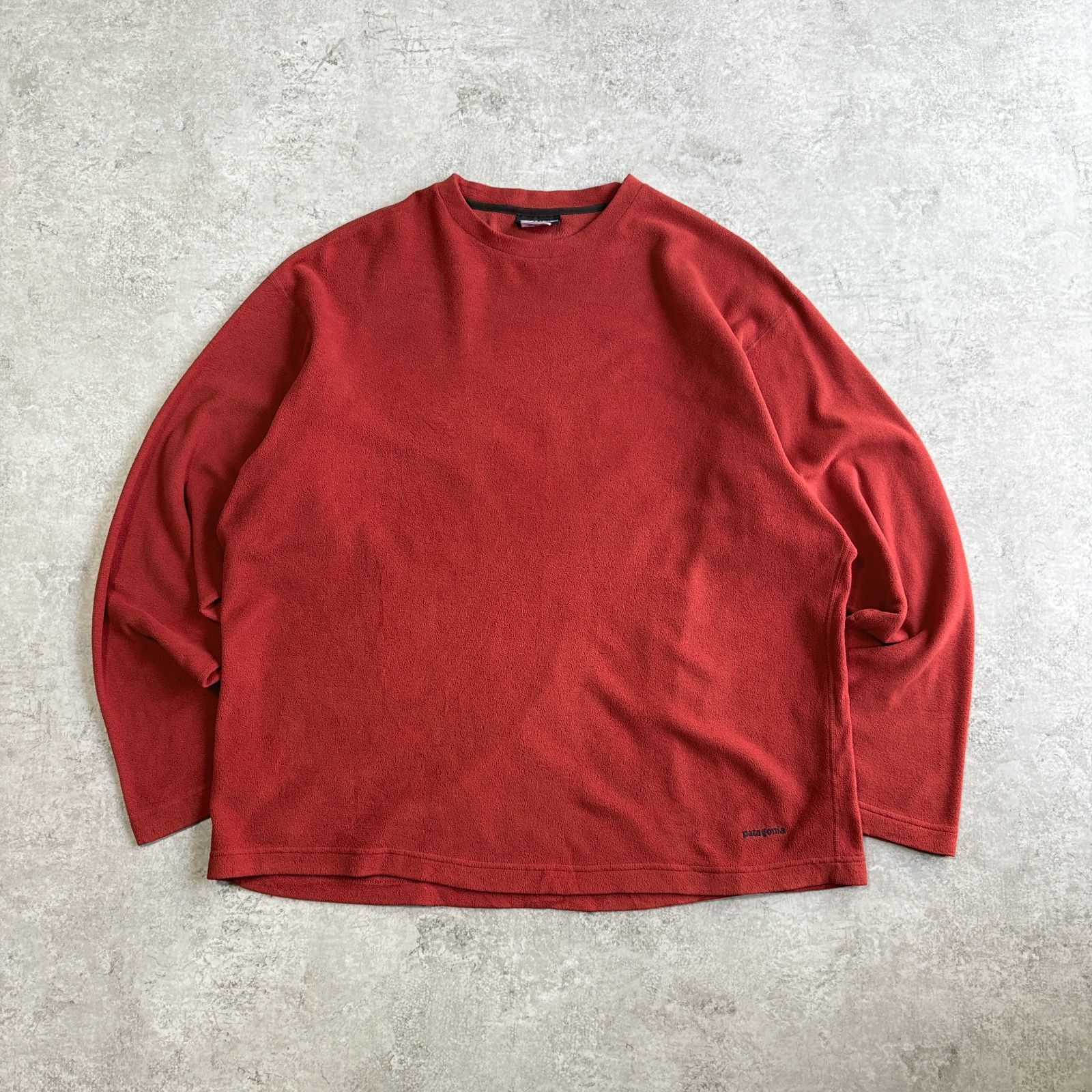 00s USA製 patagonia micro D-luxe crew 【 red 】 00s USA製
