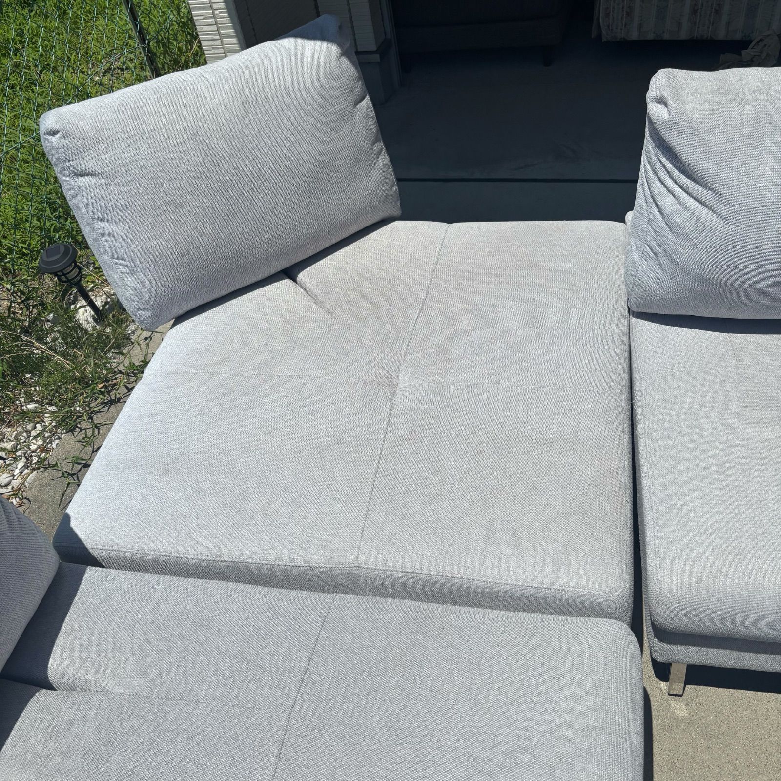 東京インテリア グレー コーナーソファ カウチ 引き取り専用