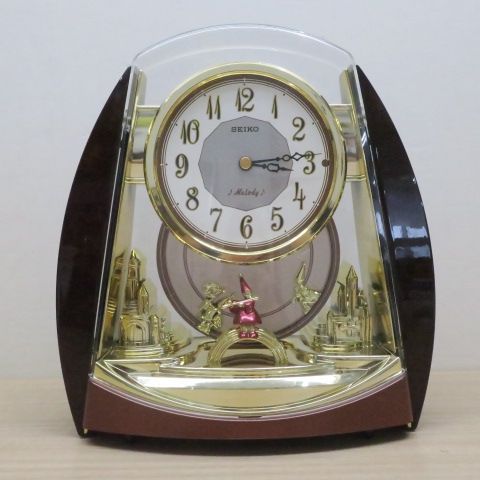 ばななさん様専用 置時計 からくり時計 セイコー Melody PU 404 B