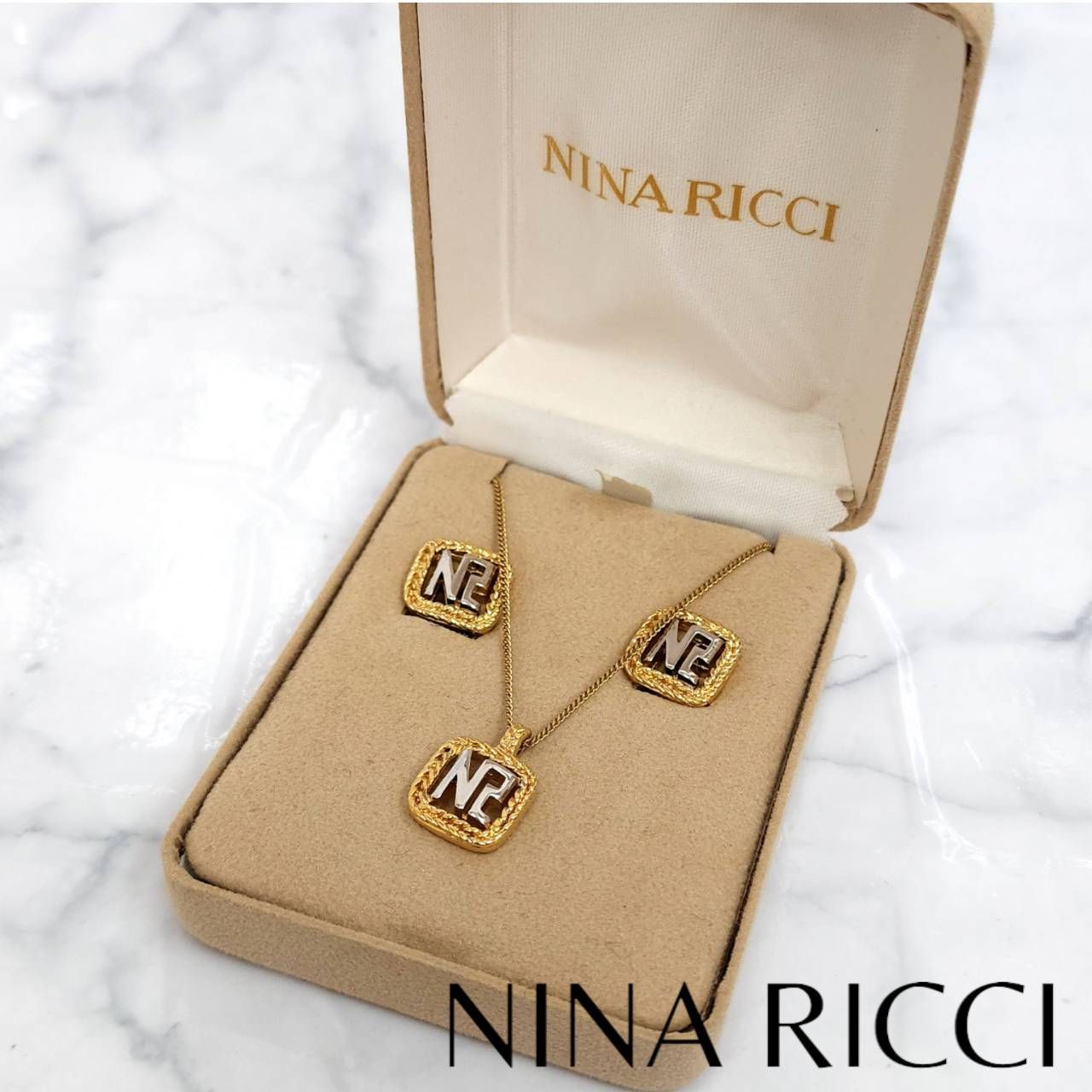 K18 リング　NINA RICCI GIVENCHY イヤリング セット K18 リング NINA RICCI GIVENCHY イヤリング セット