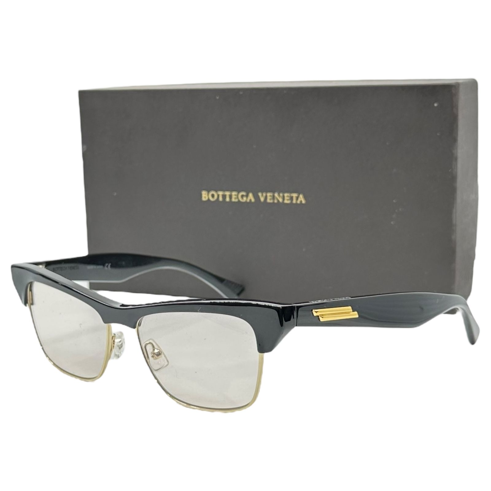 Bottega Veneta クリアサングラス 中古・古着通販】BOTTEGA VENETA (ボッテガベネタ) ワイドフレーム