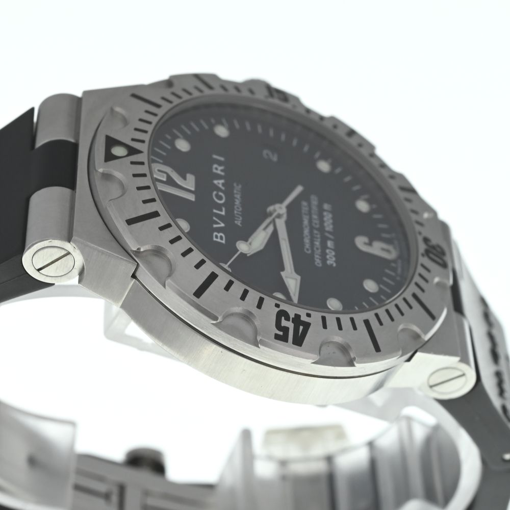 ブルガリ BVLGARI SD40S ディアゴノ スクーバ デイト 自動巻き メンズ 