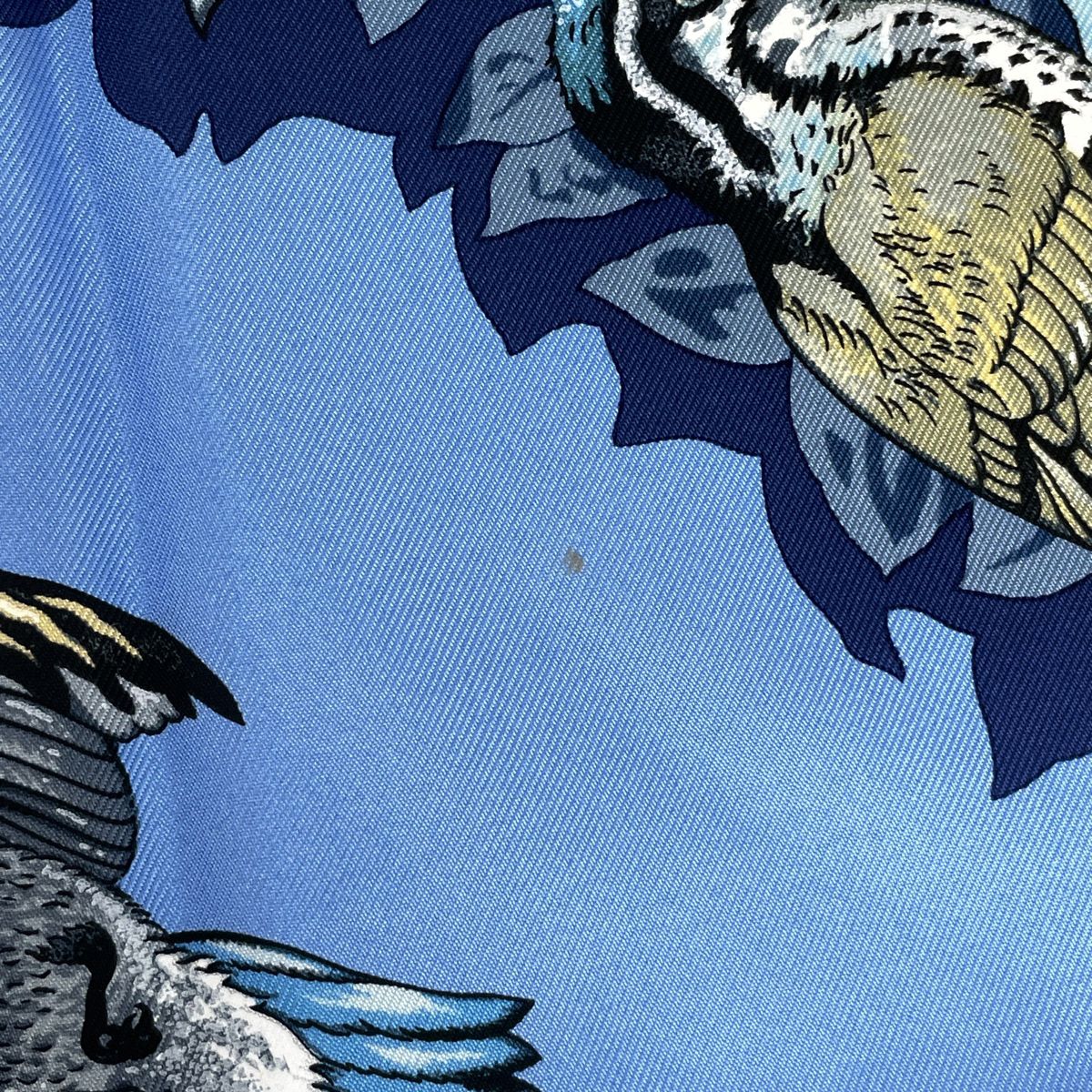 HERMES カレ90 ジャングルラブ ブルー シルクスカーフ 【公式通販】