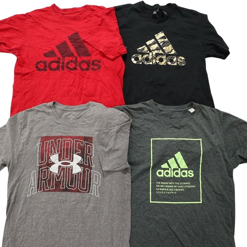 古着卸 まとめ売り スポーツブランドMIX 半袖Tシャツ 16枚セット (メンズ Ｍ ) アディダス リーボック 中古 古着 NA0908