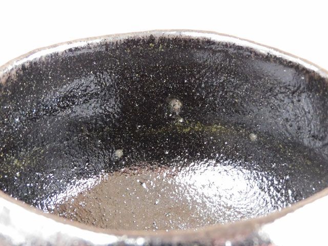 井上 春峰 黒楽 茶碗 - メルカリ