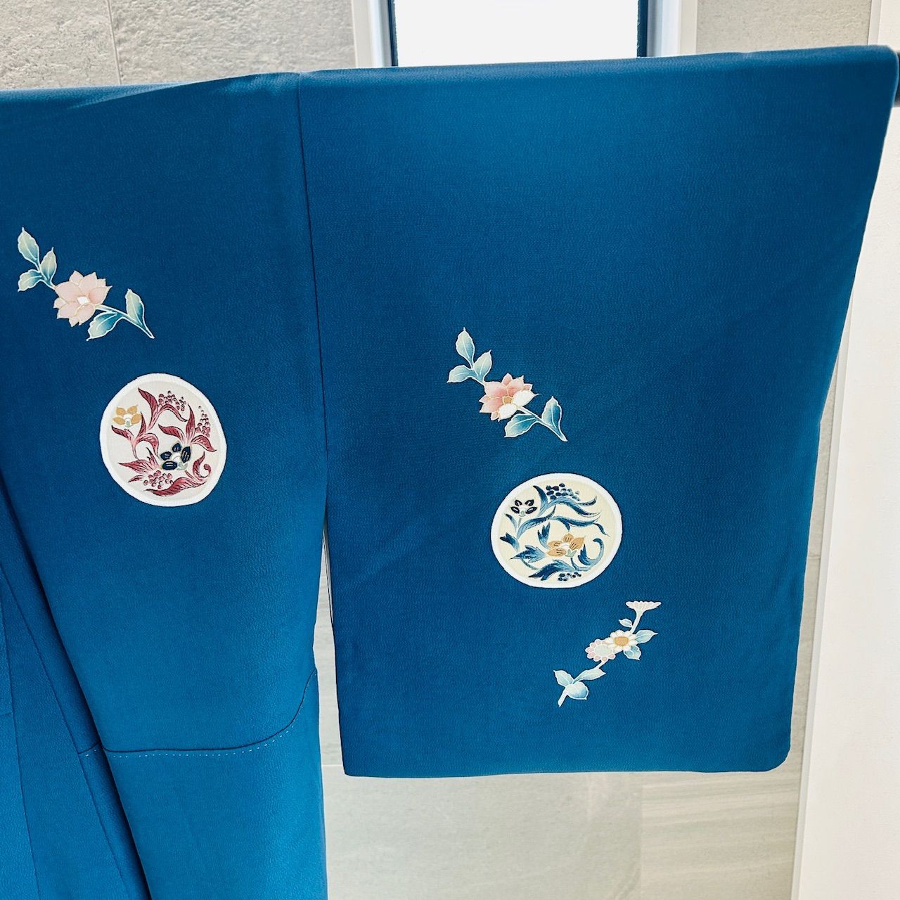 着物 付け下げ 青系 紺系 花 上品 中古美品 管理番号KKVMI83 - メルカリ