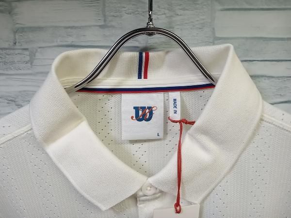 Wilson✖️kithコラボ　ポロシャツ ホワイト 美品 KITH wilson コラボ キス ウィルソン W91M314118W Point Seamless