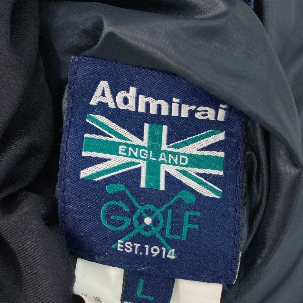 サイズ：L ADMIRAL アドミラル リバーシブル 中綿ベスト