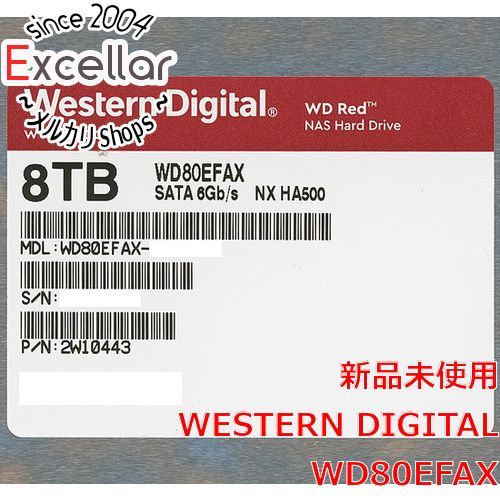 はこぽす [bn:17] Western Digital製HDD WD80EFAX 8TB SATA600 5400