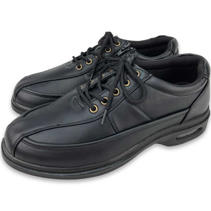 72-ブラック ウォーキングシューズ メンズ 4e 幅広 ビジネスシューズ