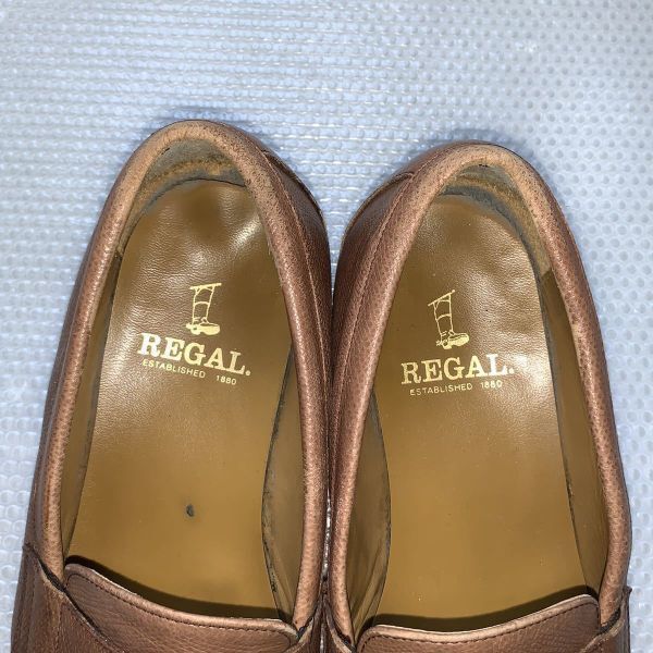 REGAL リーガル サイズ25.0 EE 茶 グッドイヤー製法 タッセルローファー モカシン スリッポン is 5-9