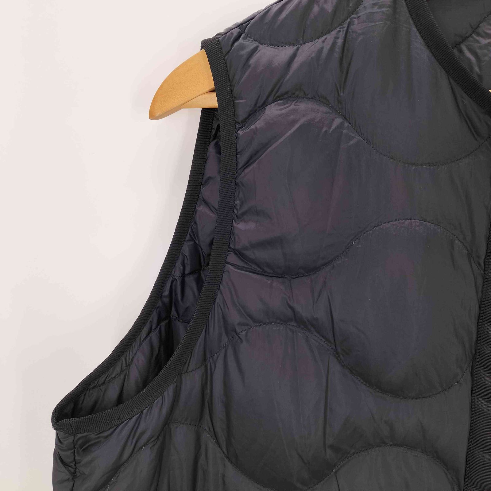 Theory セオリー フード付き ロング ダウンベスト S ブラック Theory