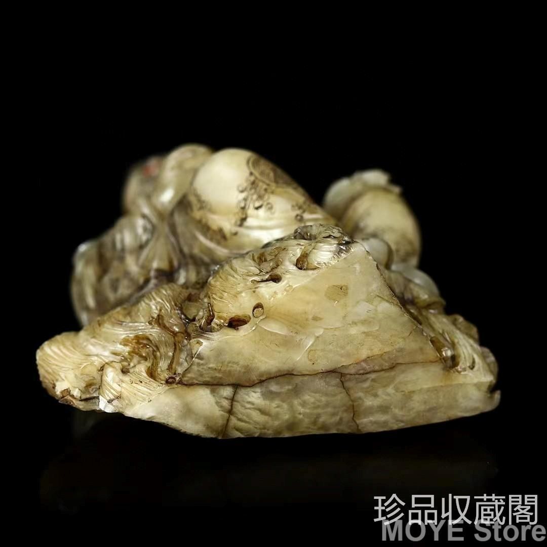 旧蔵寿山石羅漢尊者