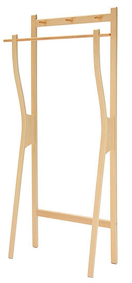 【数量限定】H-2589NA ナチュラル 160cm ハンガーラック 市場ハンガー