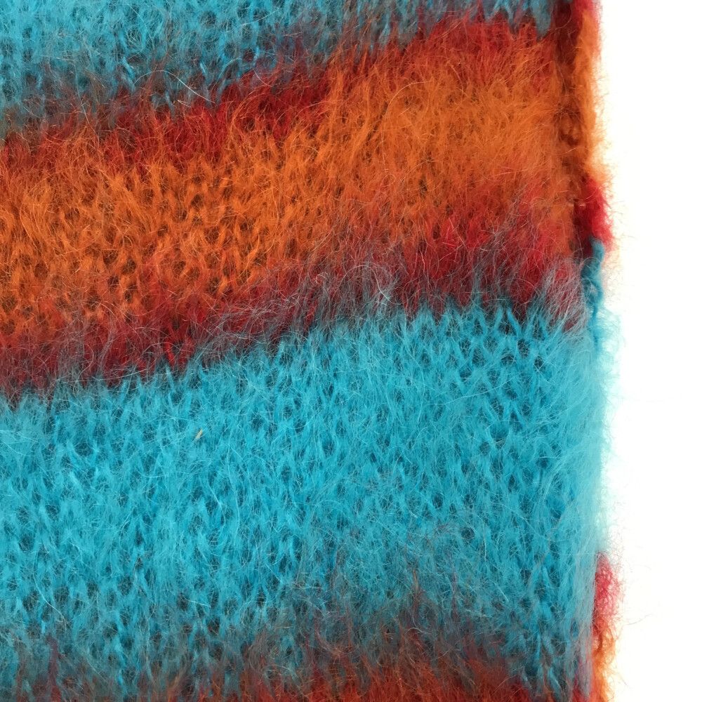 MARNI (マルニ) Mohair blend striped scarf モヘアストライプマフラー