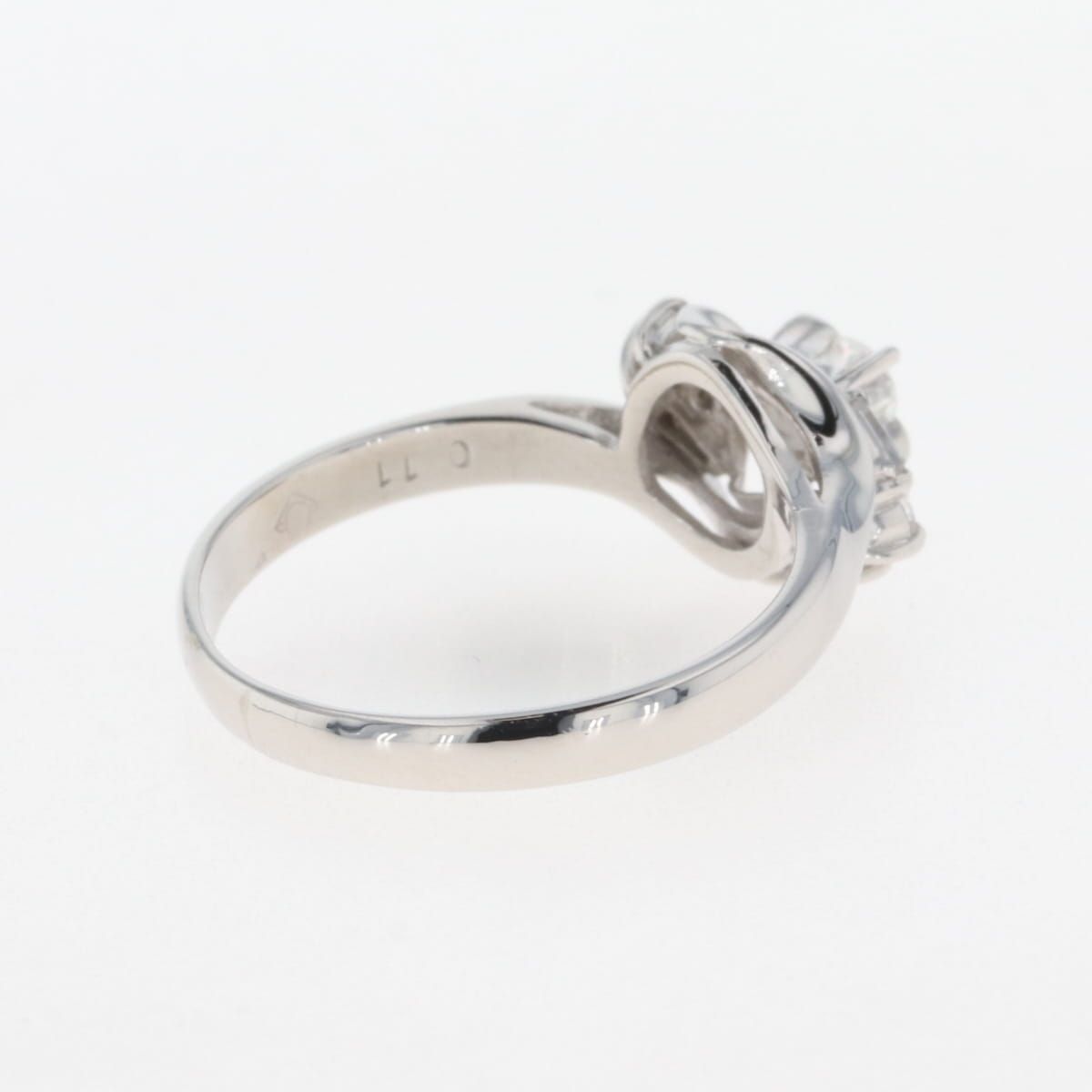 メレダイヤ デザインリング プラチナ 指輪 リング 14.5号 Pt900 