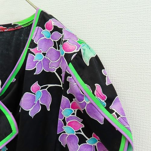LEONARD 花柄ポロシャツ 半袖 42　美品　レオナール LEONARD レオナール 花柄 刺繍 半袖 ポロシャツ 42 黒 - メルカリ