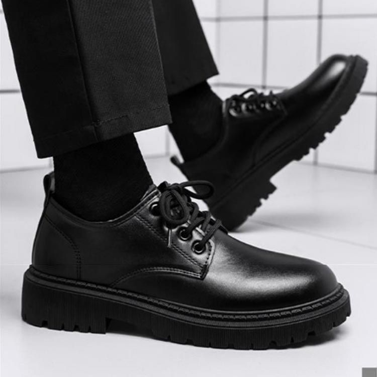 新品 メンズ ビジネスシューズ シークレット 紳士靴 通勤 レースアップ ノーズ フォーマル オシャレ ブラック26cm