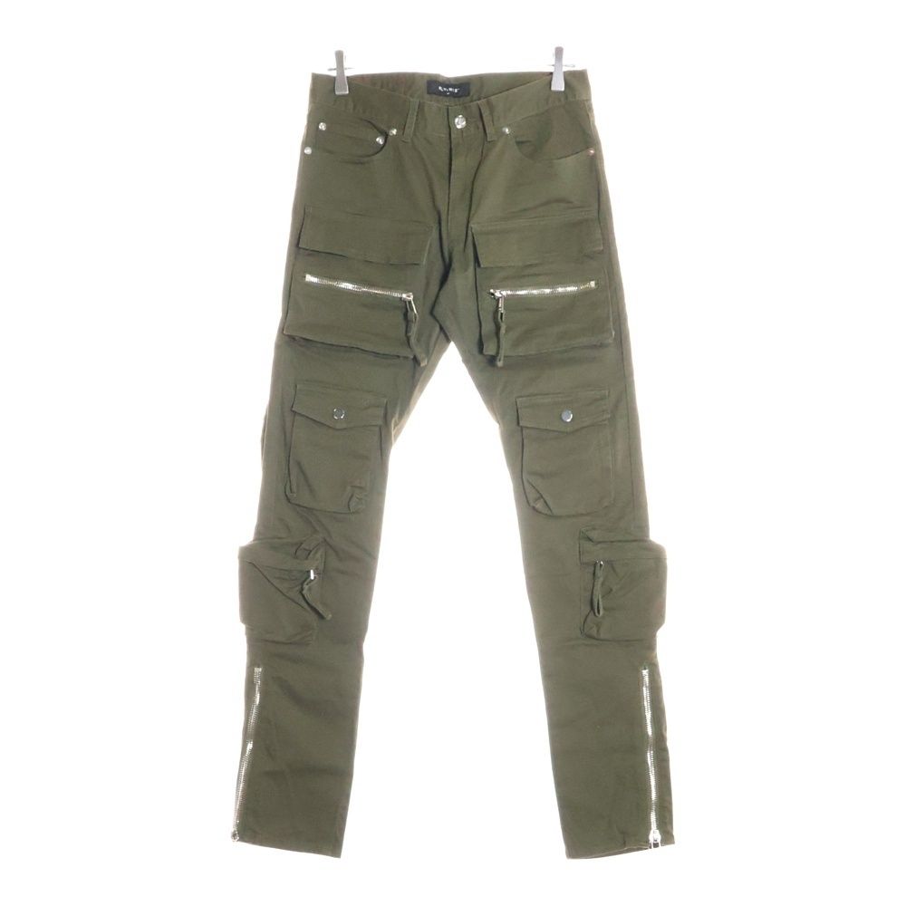 MLVINCE メルヴィンス 23SS TYPE-2 SLIM CARGO PANTS タイプ2 裾ジップ スリムフィット カーゴパンツ カーキ MV23SS4-CPT017OL