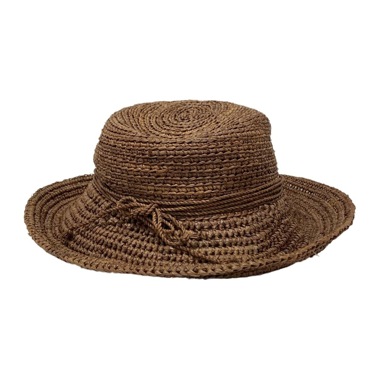 美品★ヘレンカミンスキー ハット ライトブラウン ストローハット a HELEN KAMINSKI - HELEN KAMINSKI(ヘレンカミンスキー) ハット