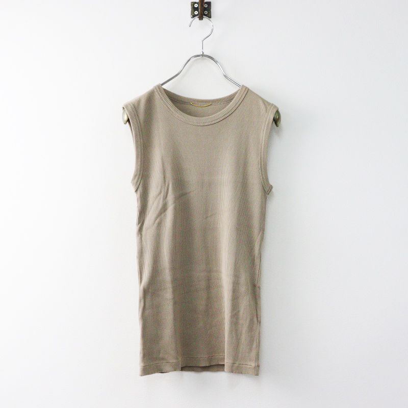 今季ドゥーズィエムクラスsleevelessプルオーバーブラウン Deuxieme Classe tシャツ Tシャツ *dignity sleeveless プル