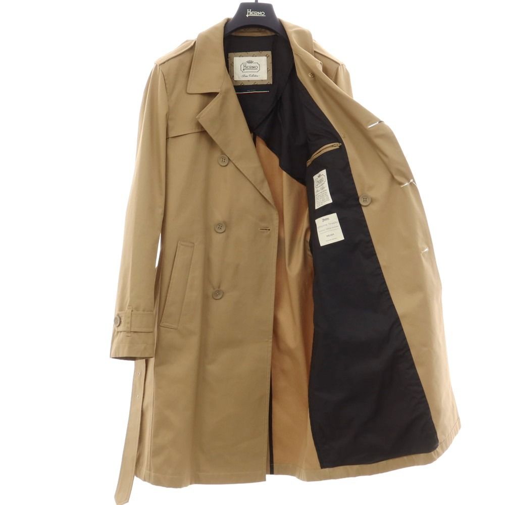 中古】【未使用】ヘルノ Herno Rain Collection コットン トレンチ 