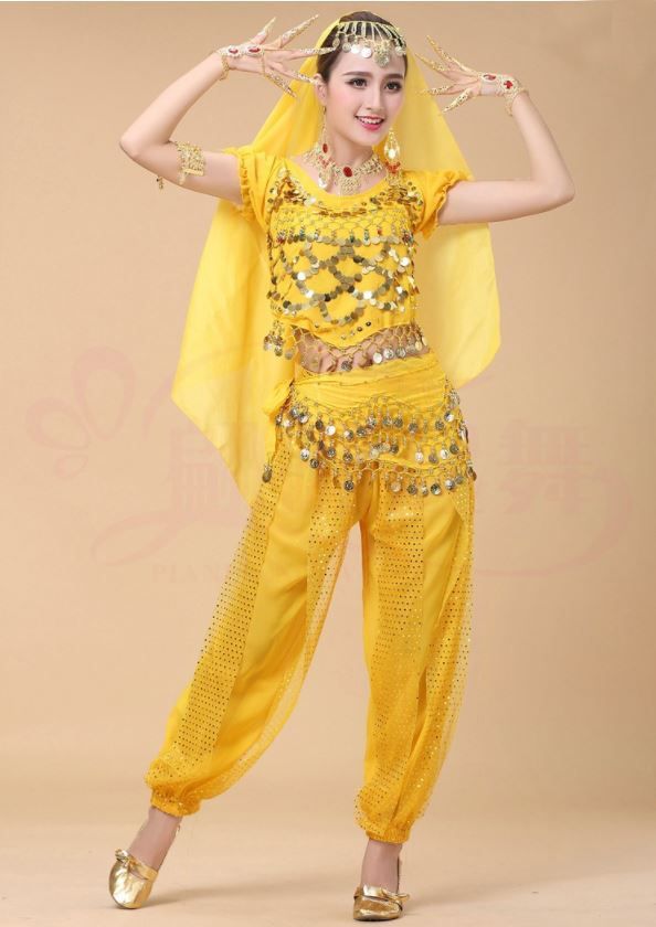 ジャスミン 風 アラジン コスチューム 4点セット 大きいサイズ