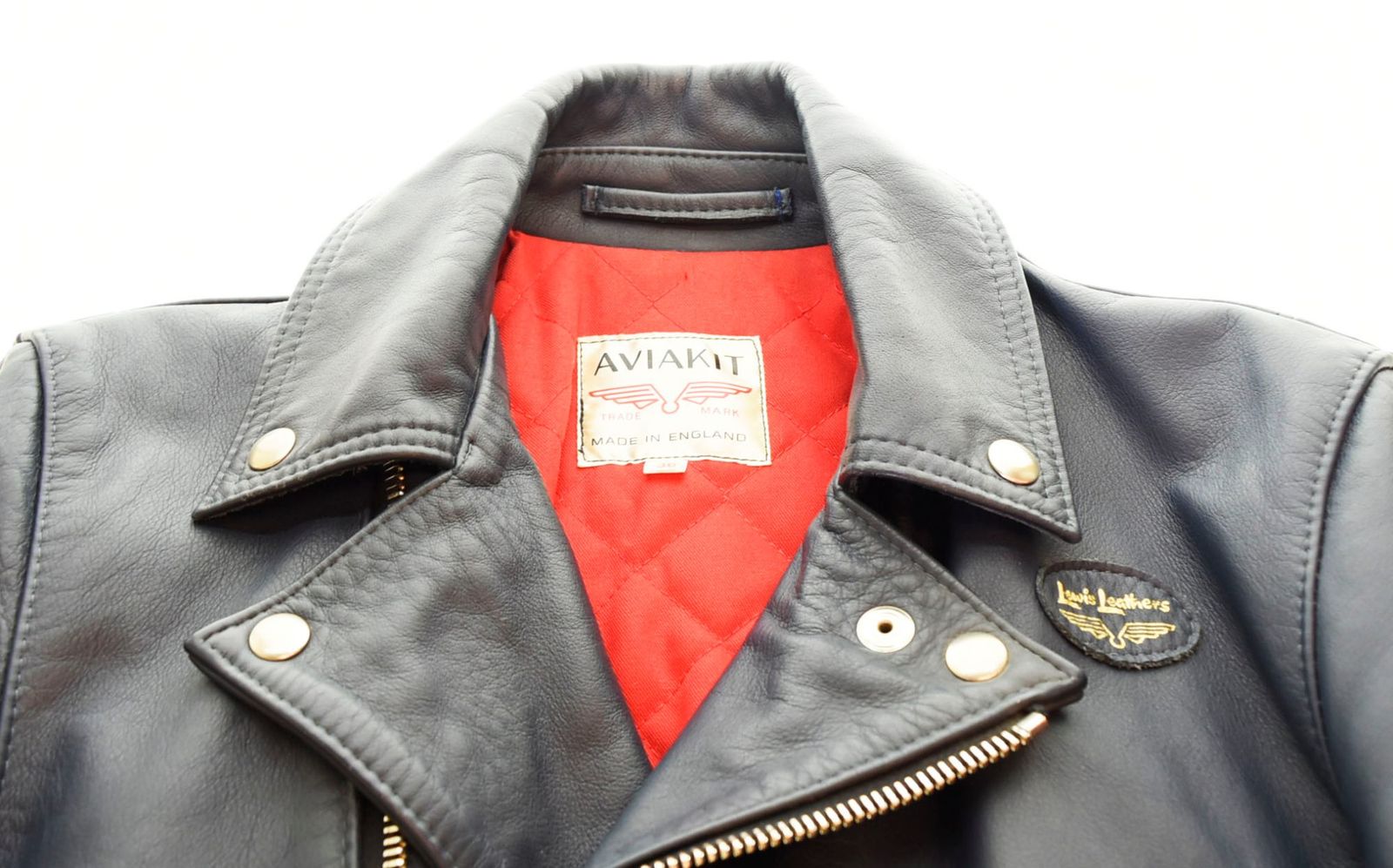 ルイスレザー Lewis Leathers 441 Cyclone サイクロン レザー ライダース ジャケット 36 ジャケット ネイビー 103MT-833