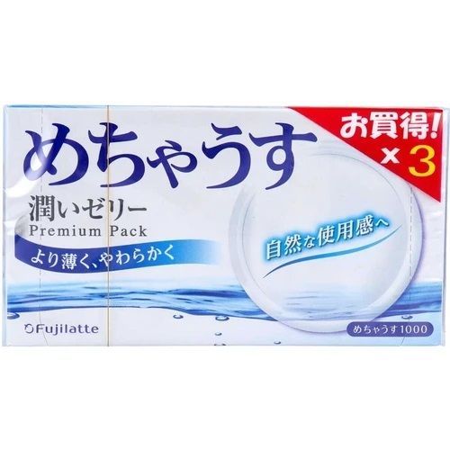 めちゃうす＋超純ローション 　コンドーム　1000×3個パック【避妊具・潤滑剤】＋超純ローション ウルトラピュア 60mL