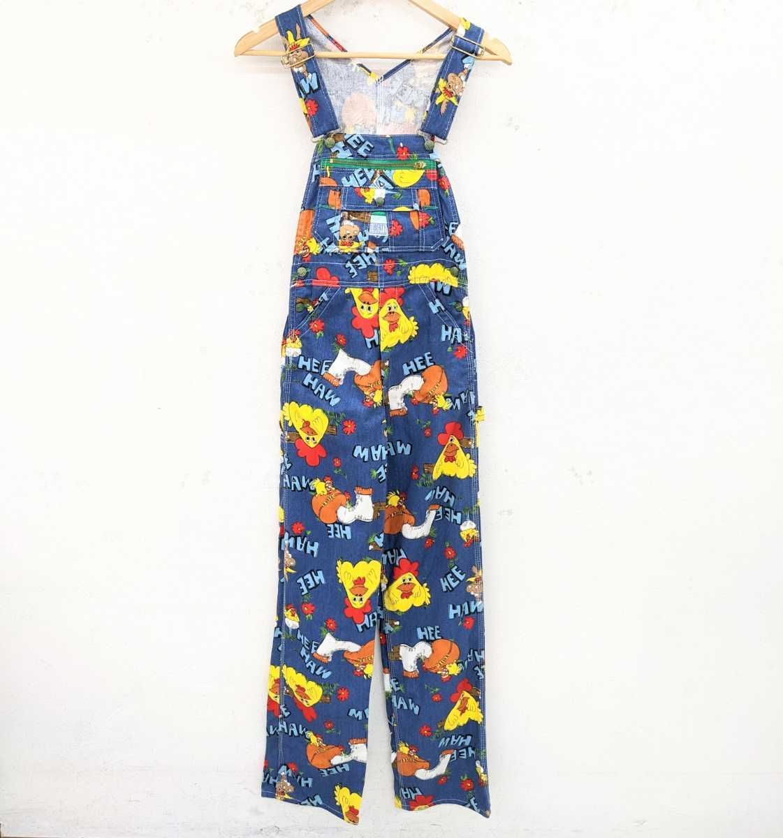 LIBERTY OVERALLS オーバーオール 70s プリント USA製 LIBERTY OVERALLS オーバーオール 70s プリント USA製