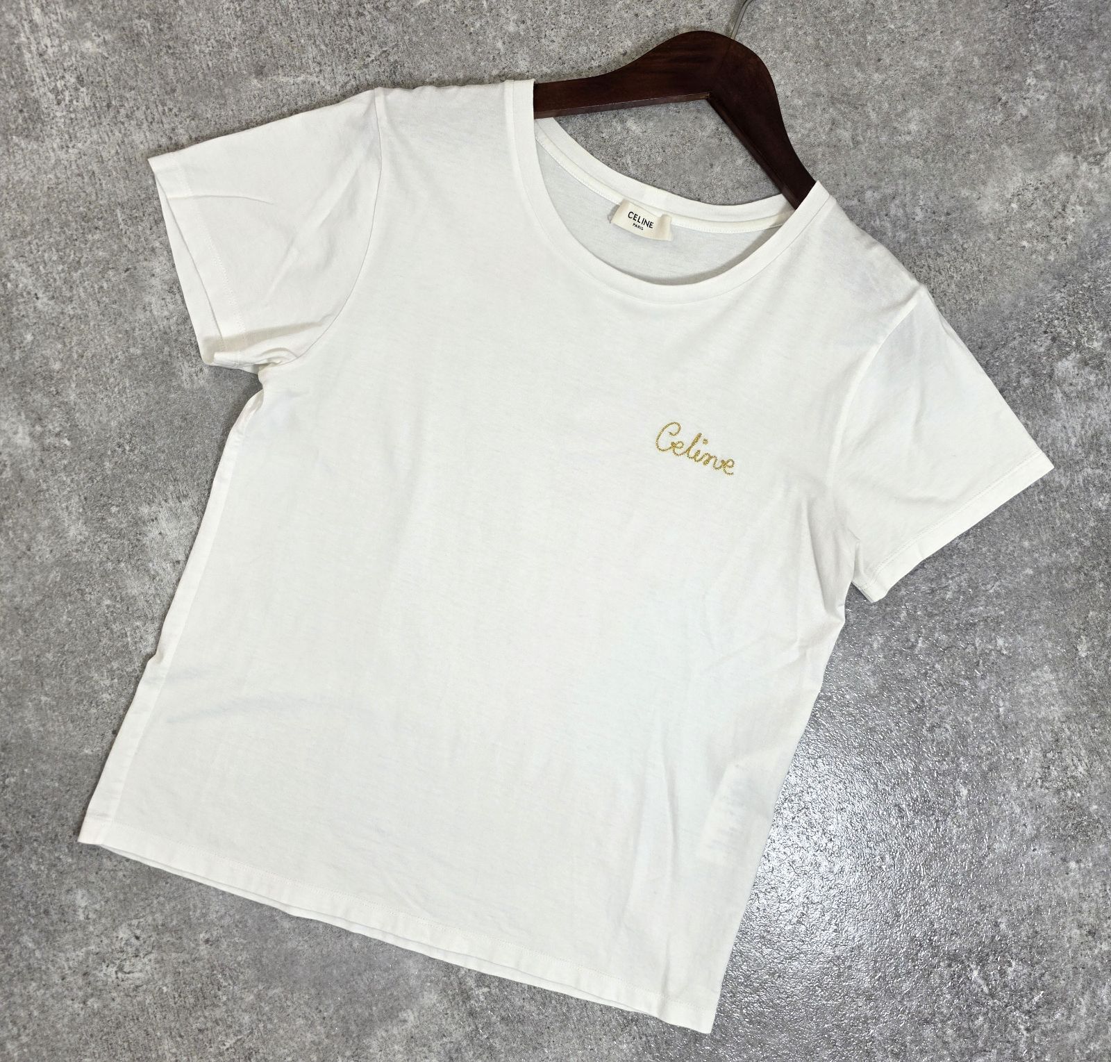 ☆ 定価8万 CELINE (セリーヌ) エンブロイダリー 半袖 Tシャツ