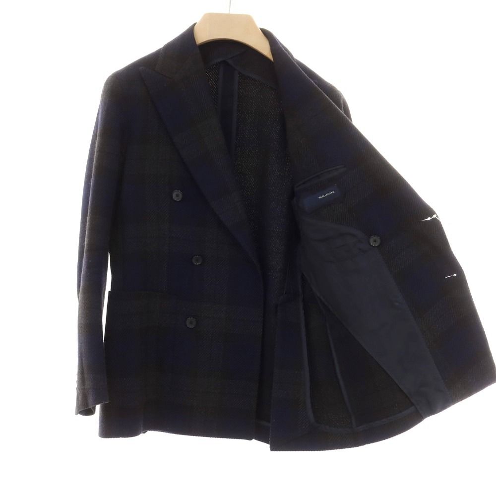 中古】タリアトーレ TAGLIATORE ウールコットン チェック ダブル