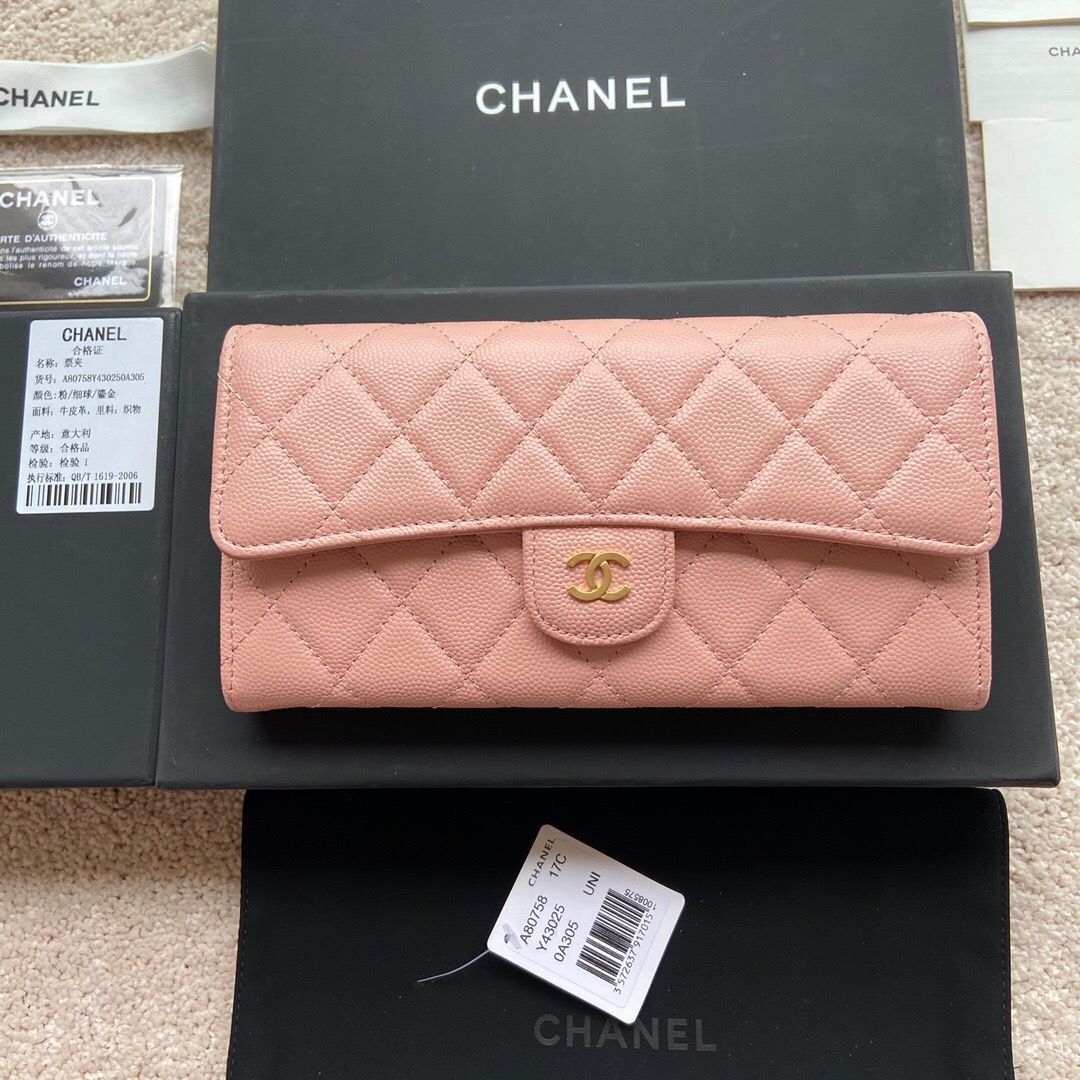 中古品自宅保管にCHANEL シャネル 長財布 ロングウォレット 未使用