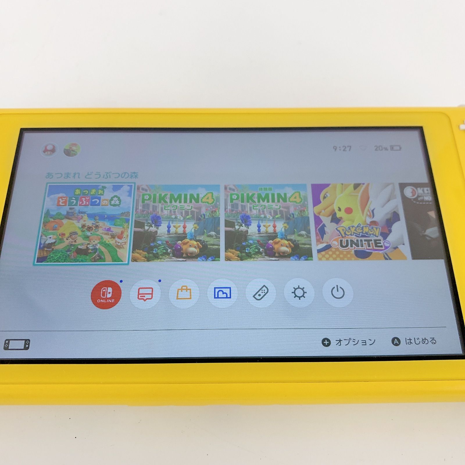 通電確認済み】Nintendo Switch Lite イエロー 黄色 本体 HDH-001
