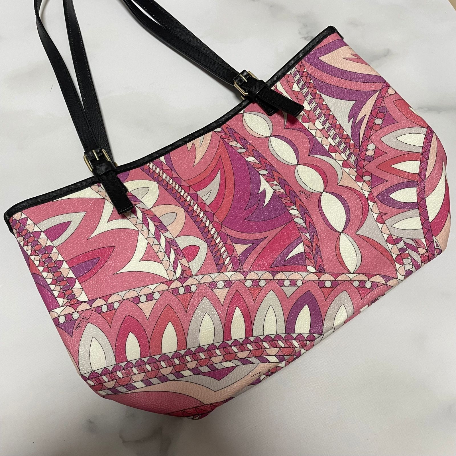 美品 エミリオプッチ ハンドバッグ 美品】EMILIO PUCCI エミリオプッチ ハンドバッグ - メルカリ