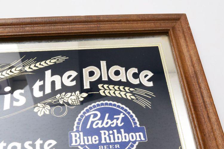 ポスター　アメリカ　ビンテージ 送料無料】レア 1983年 パブストブルーリボン Pabst Biue Ribbon