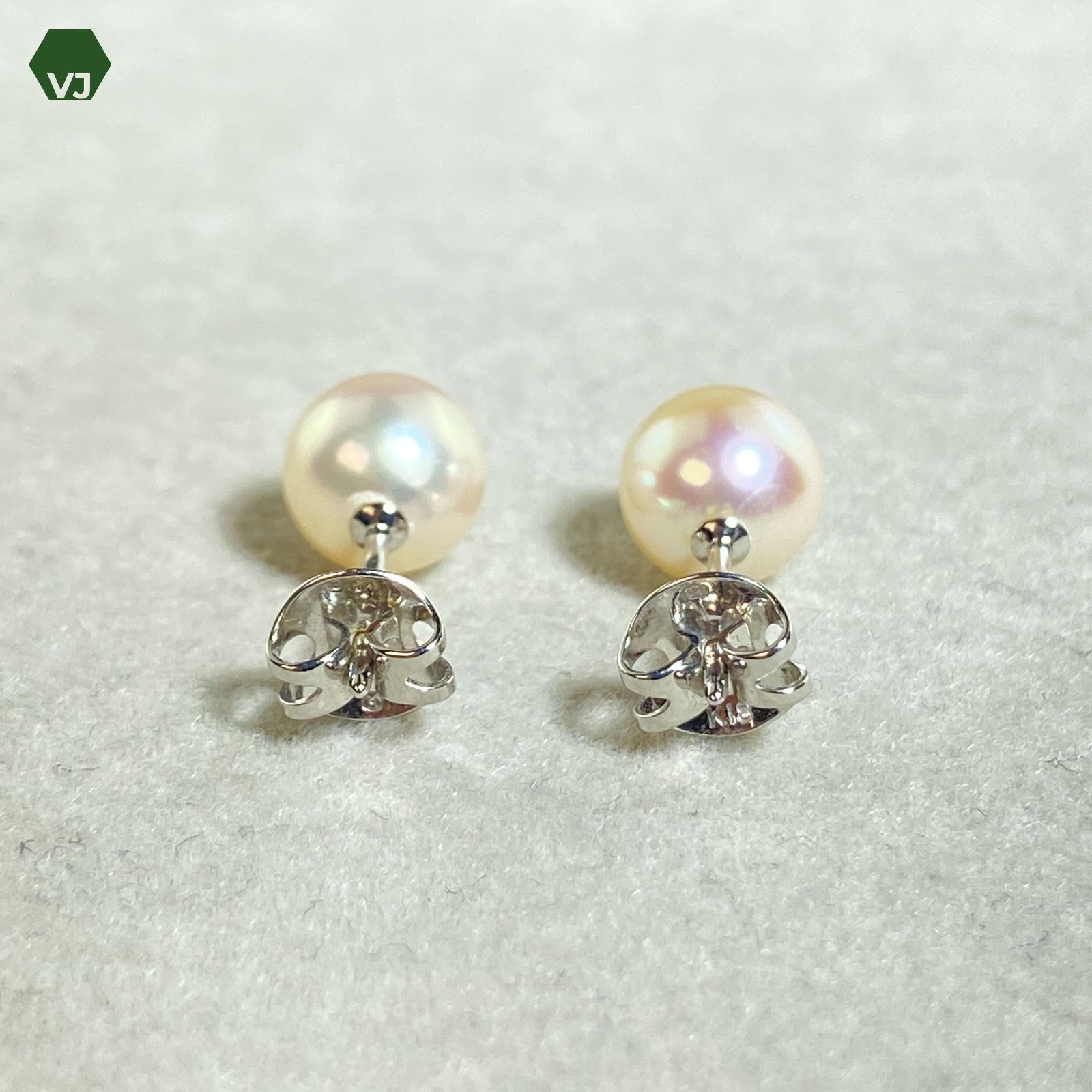 29-02】【MIKIMOTO】パールピアス【中古】【K18YG】
