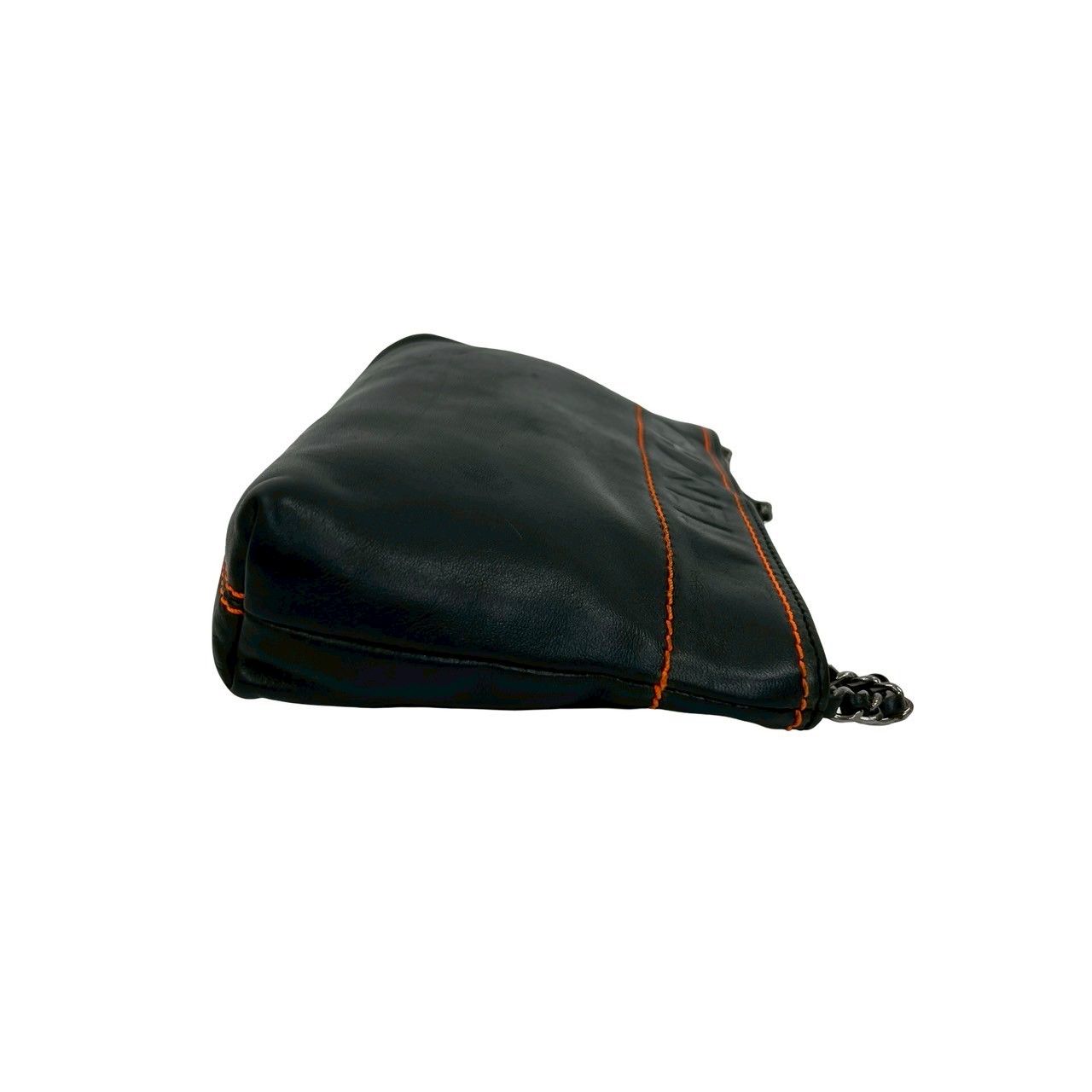 ！美品！　CHANEL シャネル　ラムスキン　ブラック　がま口　9A CHANEL シャネル がま口 チェーンショルダーバッグ ラムスキン