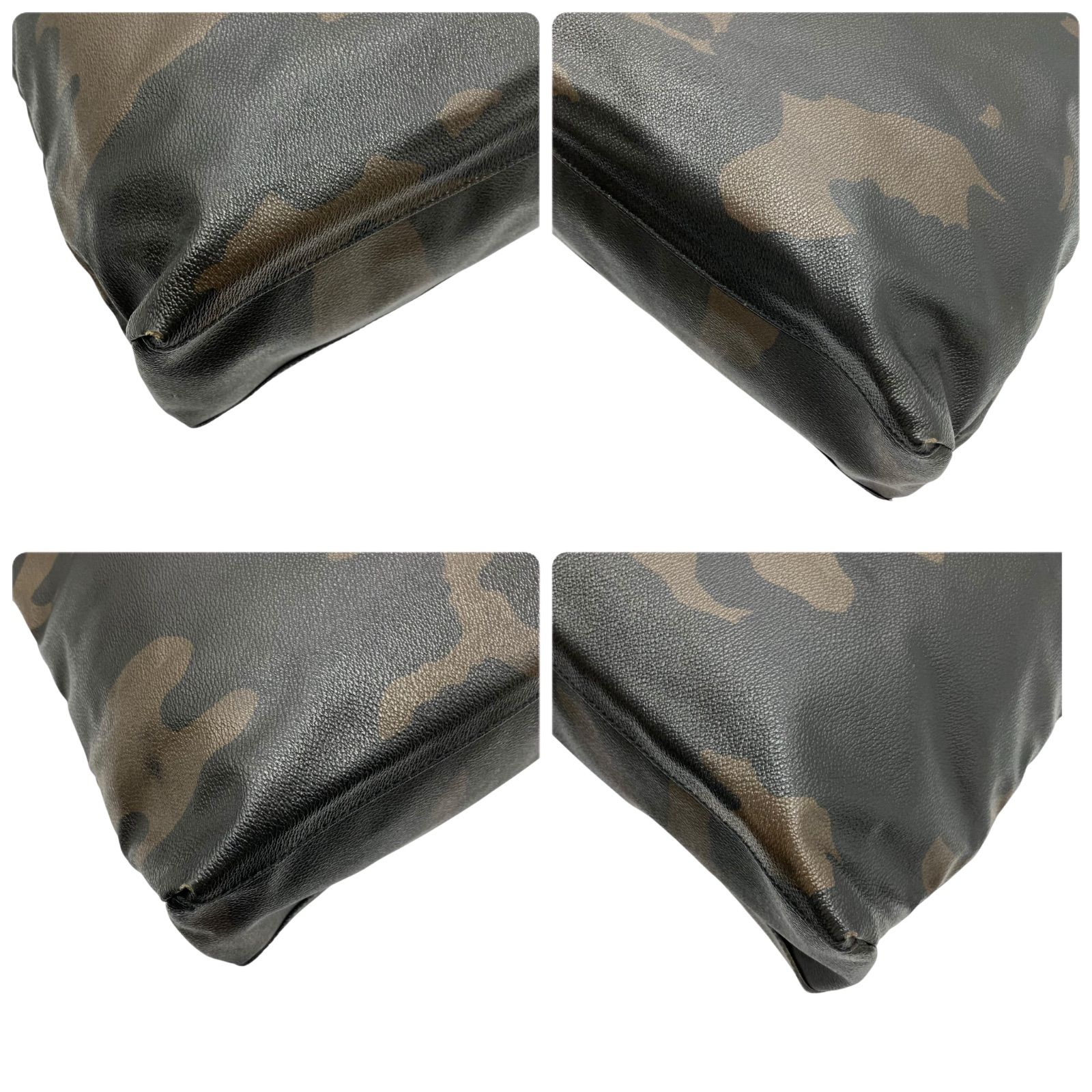 UNITED ARROWS トートバッグ PVC レザー カモフラ ブラック UNITED ARROWS トートバッグ PVC レザー カモフラ ブラック