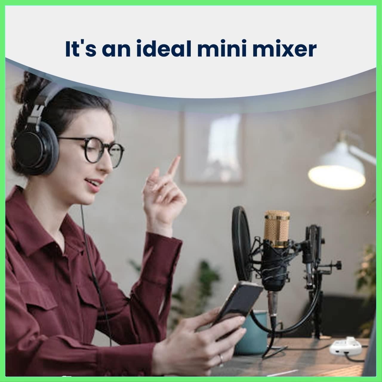 ◇Maker hart Just Mixer S ステレオ3入力2出力 超小型音声ミキサーと