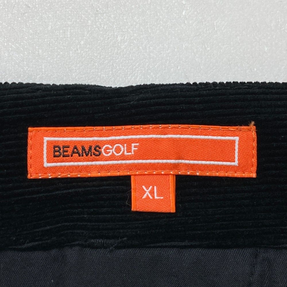 サイズ：XL BEAMS GOLF ビームスゴルフ  コーデュロイ ストレッチパンツ  ブラック系 [240101422256] ゴルフウェア メンズ ストスト サイズ：XL BEAMS GOLF ビームスゴルフ コーデュロイ ストレッチ