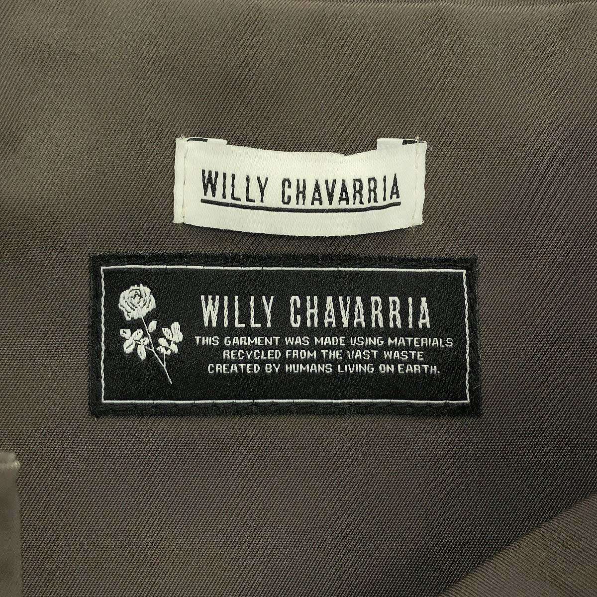 WILLY CHAVARRIA ウィリーチャバリア ロゴ刺繍ナイロンコーチ 