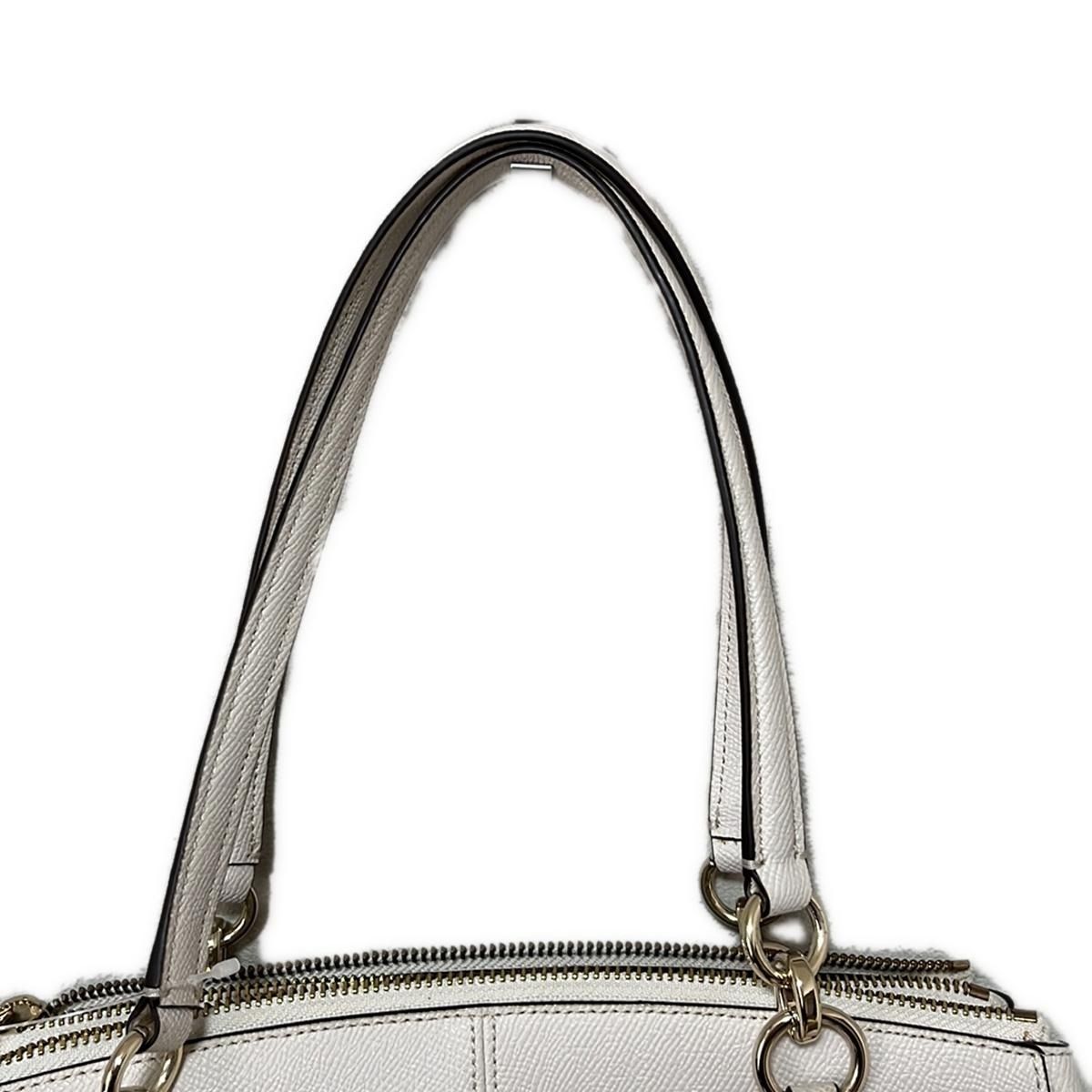 coach コーチ トートバッグ s21 白 レザー アイボリー A4収納 - メルカリ