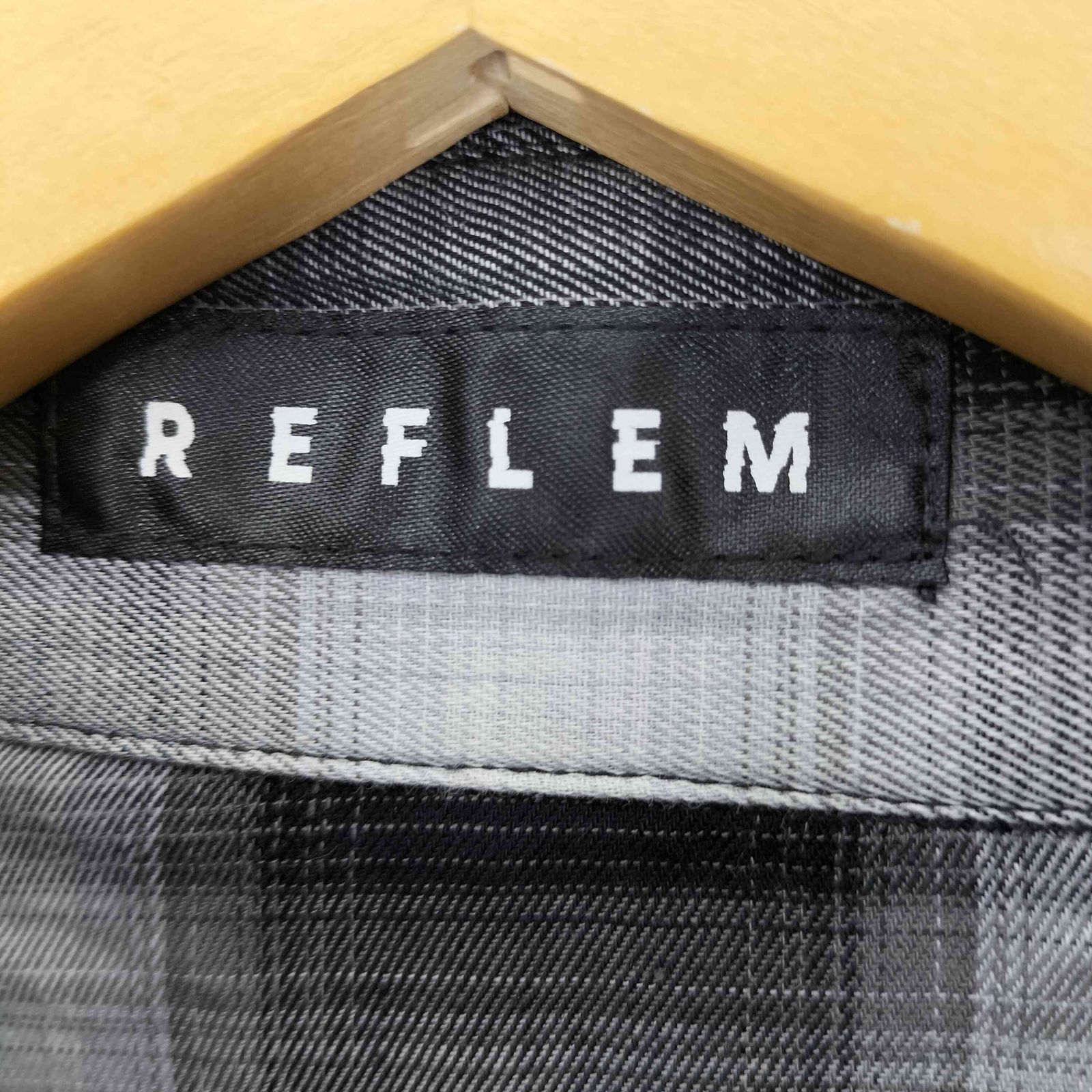 レフレム REFLEM バックプリントチェックシャツ メンズ FREE - メルカリ