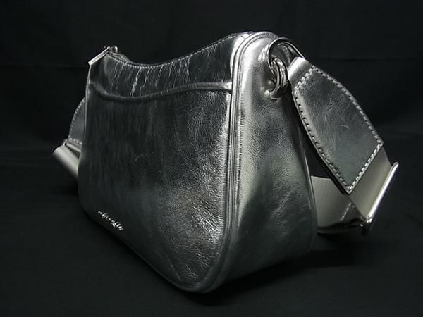 ■新品■未使用■ MICHAEL KORS マイケルコース ジェットセット レザー クロスボディ ショルダーバッグ シルバー系 BI8732