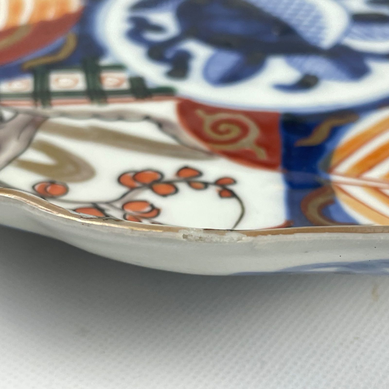 599 色絵 花 古伊万里 伊万里焼 骨董 アンティーク 7寸皿 5枚セット